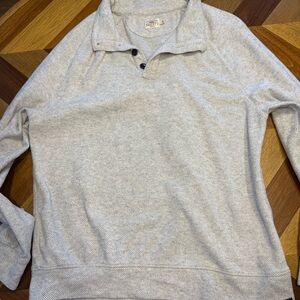 Faherty Light Gray Men's Sweater
